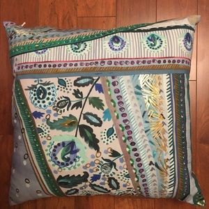 NEW Anthropologie Sunder Blue Throw Pillow